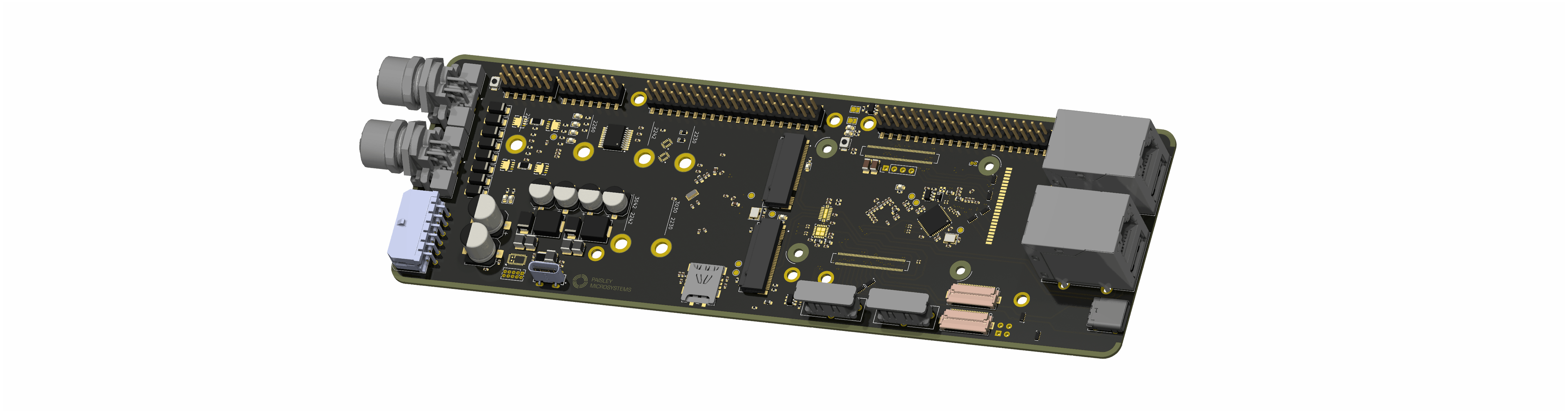 Front view of IO-Link enabled board